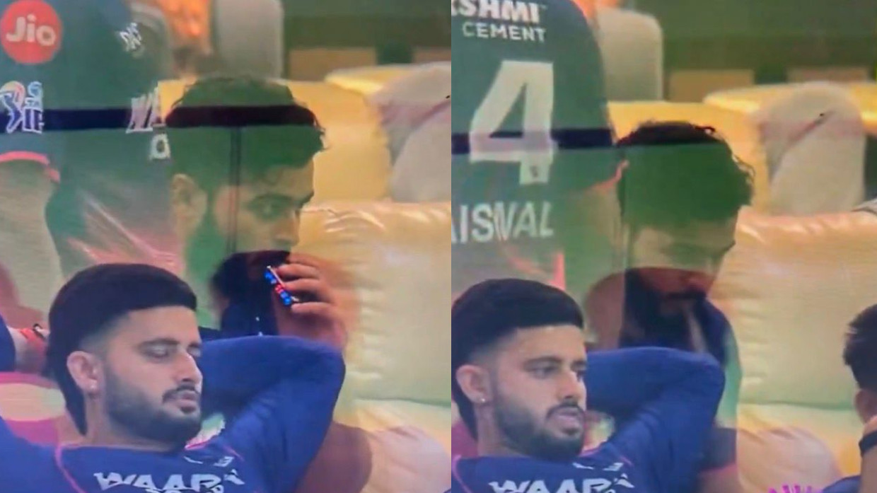 IPL 2026: WATCH- RR captain Riyan Parag caught vaping inside dressing room during PBKS clash