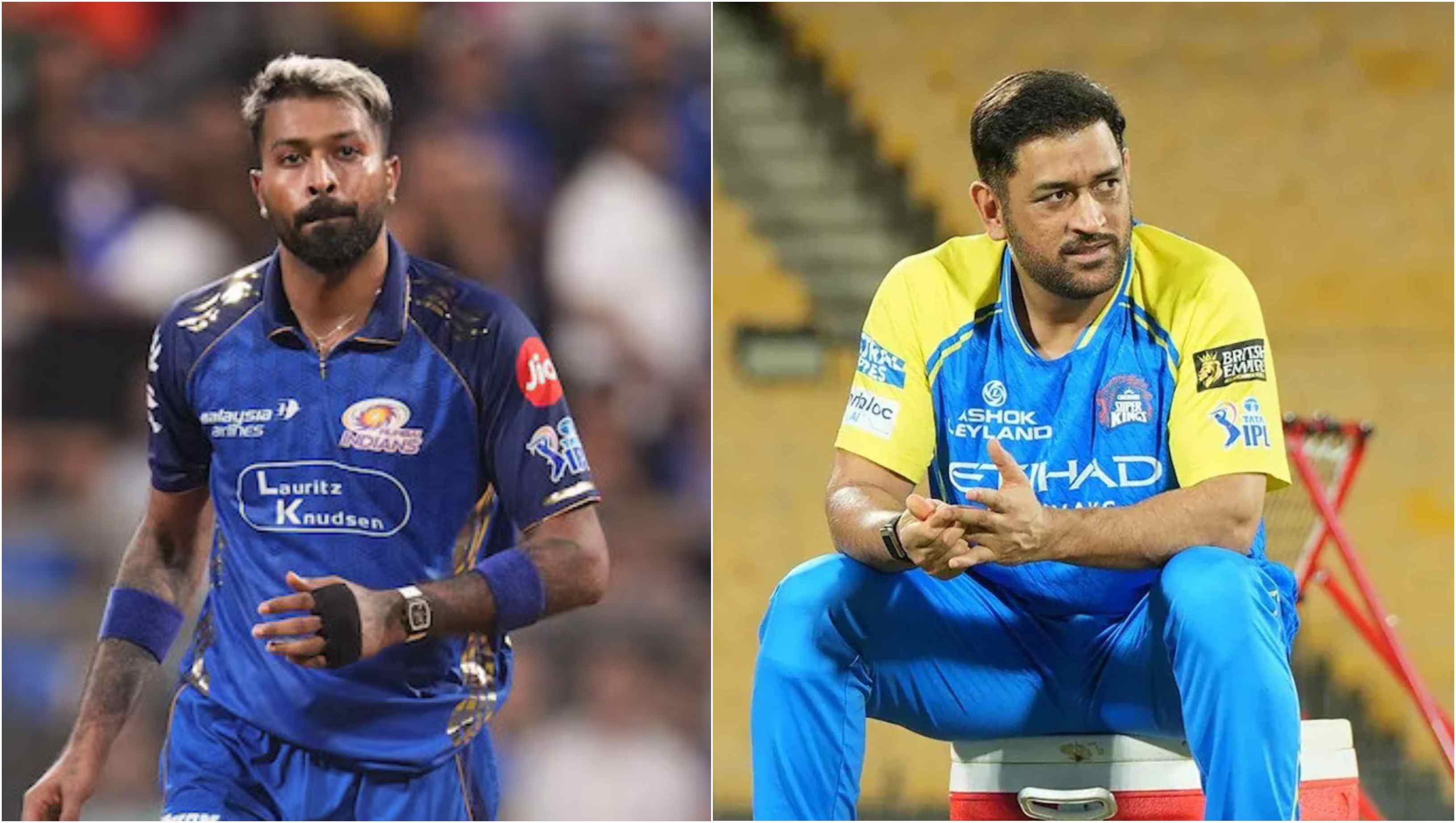 Hardik Pandya and MS Dhoni | BCCI/CSK