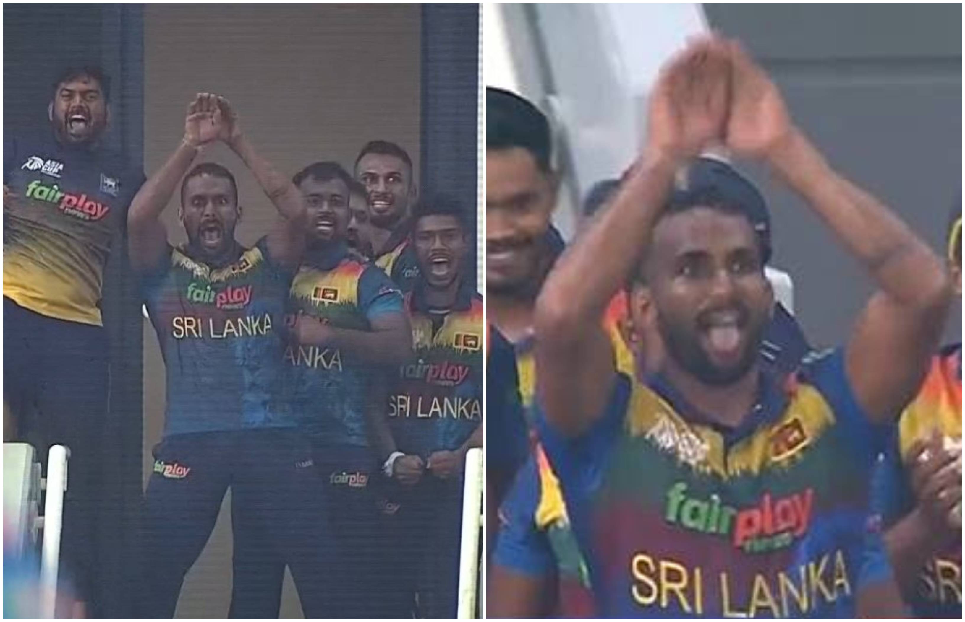 Sri Lankan players pulled off a crazy Nagin dance celebration | Screengrab