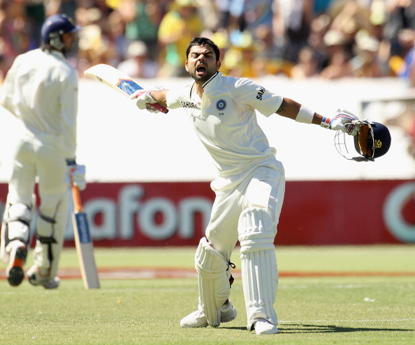 Virat Kohli scored a brilliant 116 on his first tour to Australia in 2012 | Getty