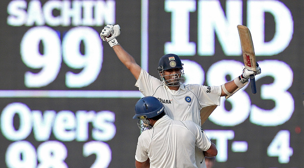 Tendulkar had made 103* as India chased down 387 in Chennai Test in 2008 | Getty