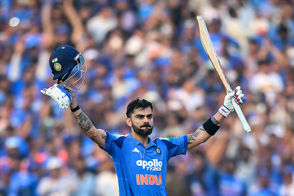 This was Virat Kohli's second consecutive century in the ongoing ODI series | Getty