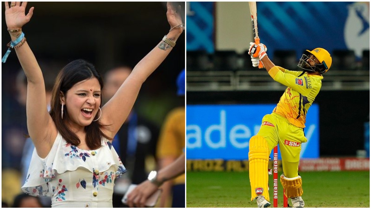 IPL 2020: 'Baap re Baap' Sakshi Dhoni reacts to Ravindra Jadeja's big-hitting