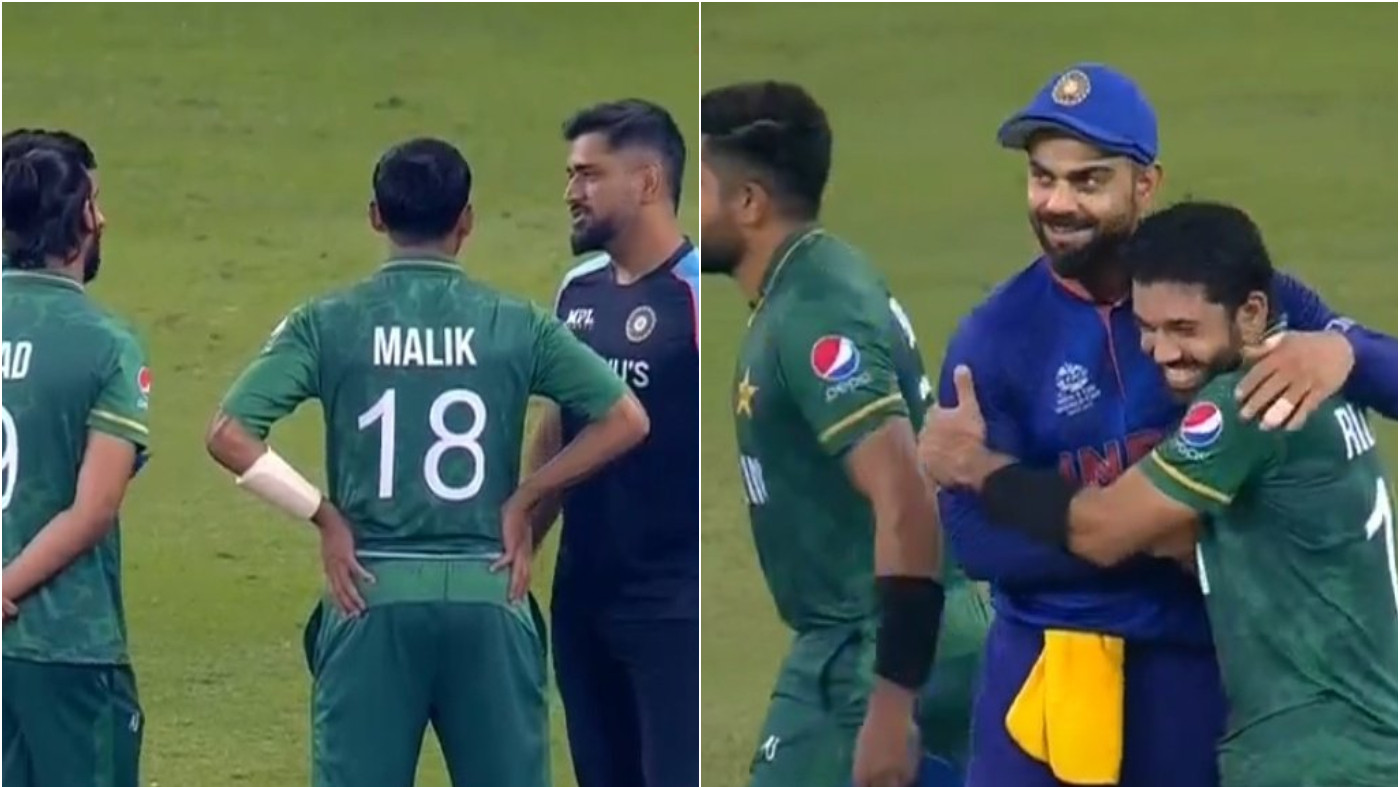 T20 World Cup 2021: Twitterati laud Virat Kohli and MS Dhoni's display of sportsmanship with Pakistan cricketers