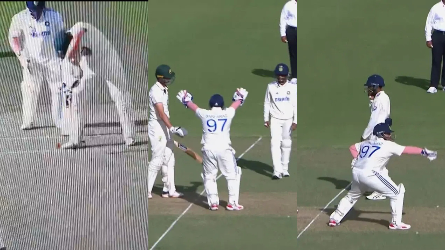 BGT 2024: WATCH- Sarfaraz Khan’s hilarious appeal after Hanno Jacobs pats the ball away after playing a shot