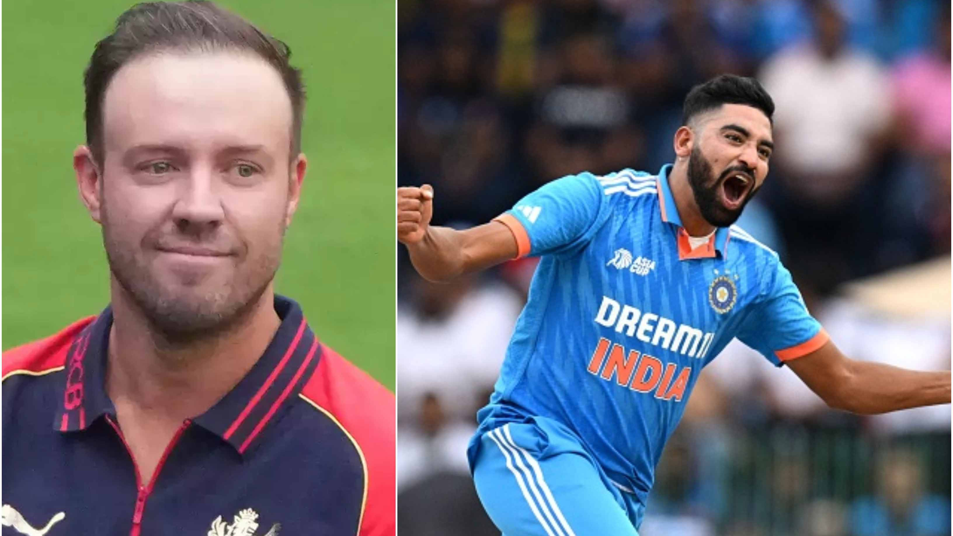 “He’s always in your face,” AB de Villiers hails Mohammed Siraj as “perfect fast bowler” for his attitude