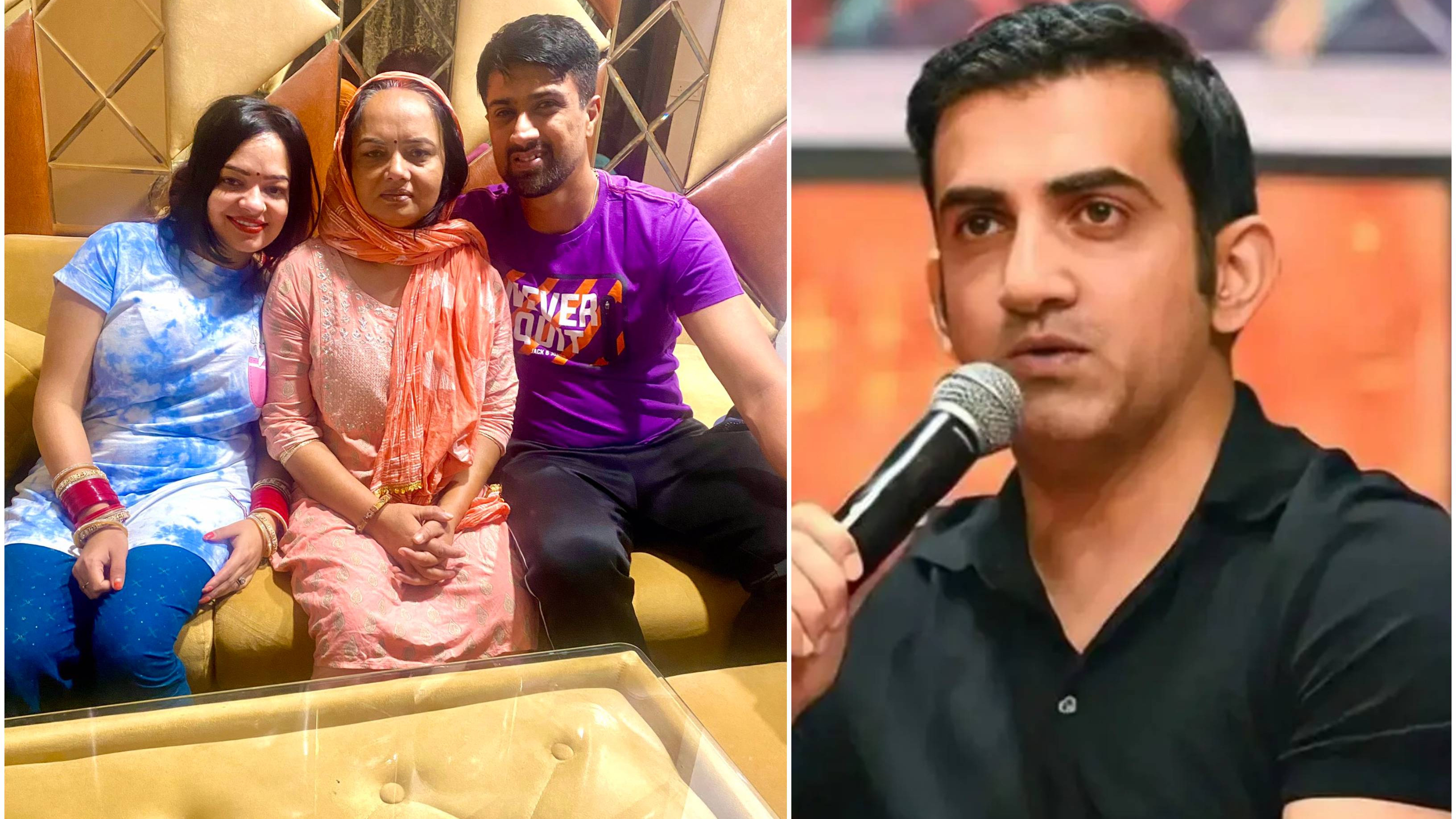 Rahul Sharma thanks Gautam Gambhir for arranging medical facility for his ailing mother-in-law