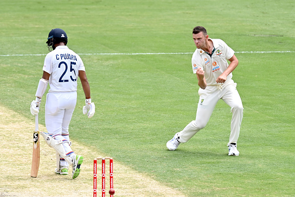 Josh Hazlewood and Cheteshwar Pujara | Getty Images