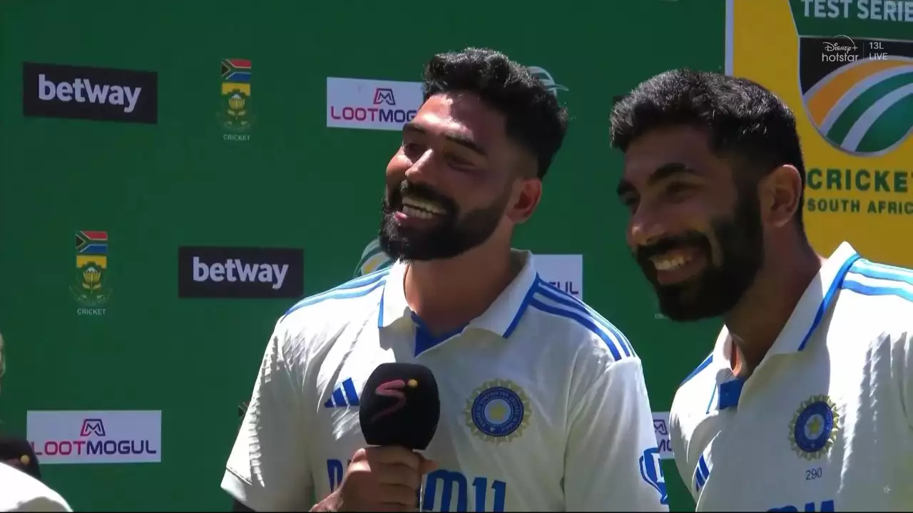 Both Siraj and Bumrah took six wickets in an innings in Cape Town Test | X