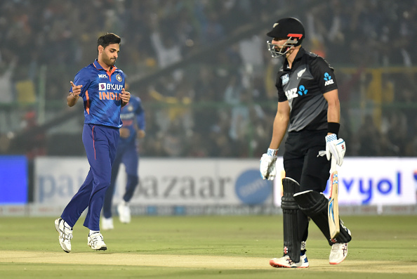 Bhuvneshwar Kumar scalped three wickets in T20I series | Getty Images