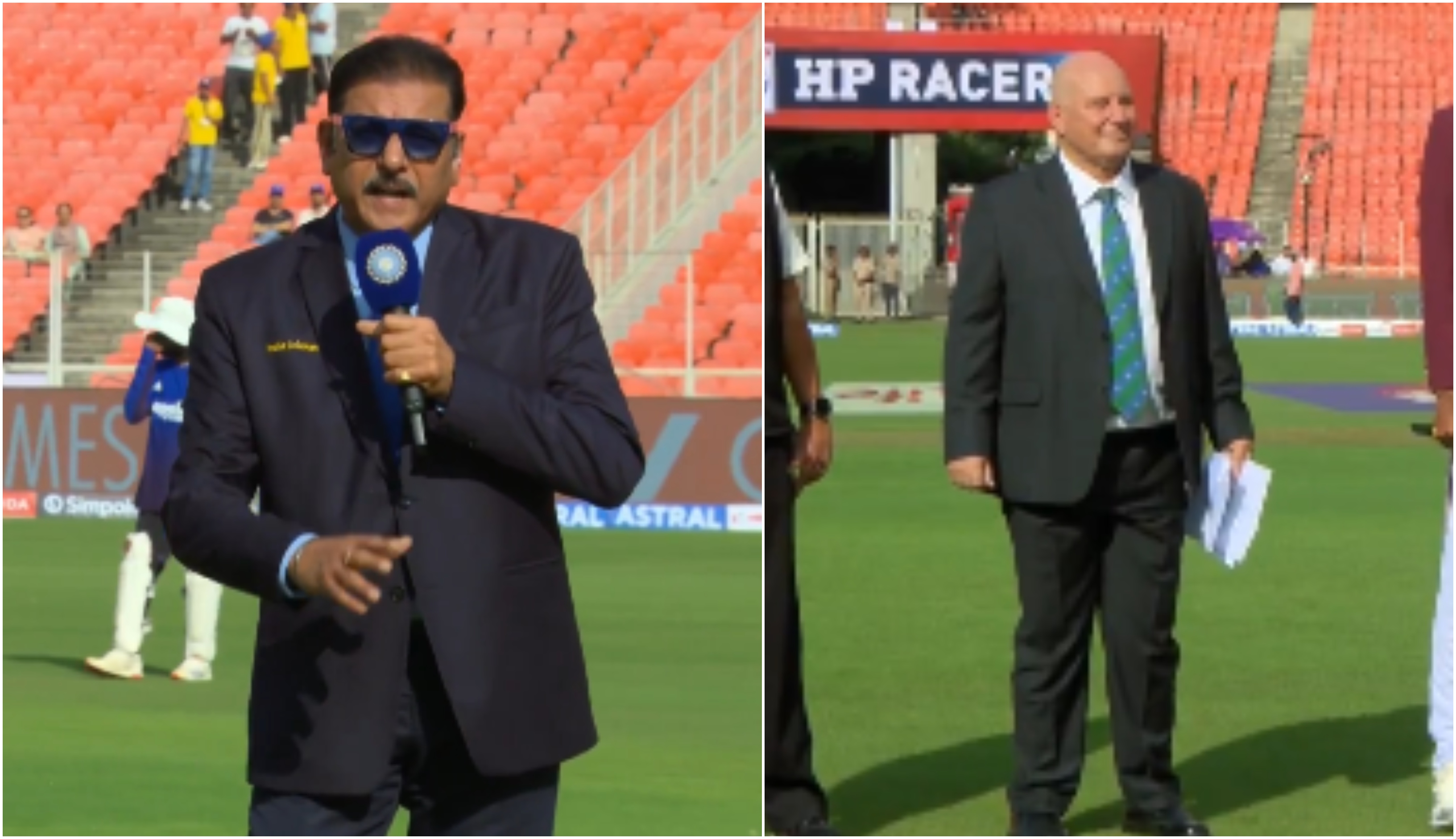 Ravi Shastri and Andy Pycroft | BCCI/Screengrabs