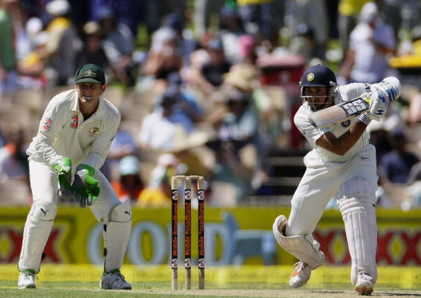 Adam Gilchrist and VVS Laxman during the 2008 Adelaide Test match | Getty