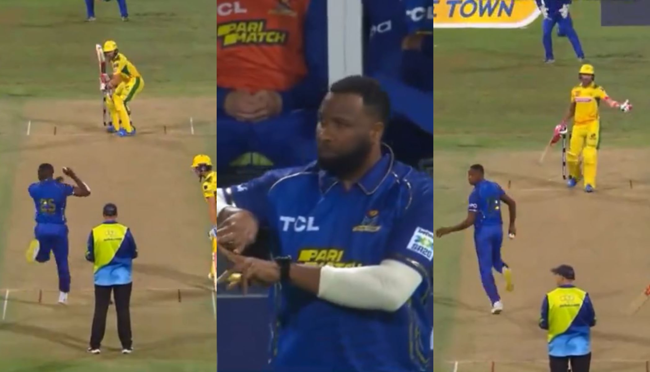 Faf du Plessis was angry with Pollard for time wasting | X