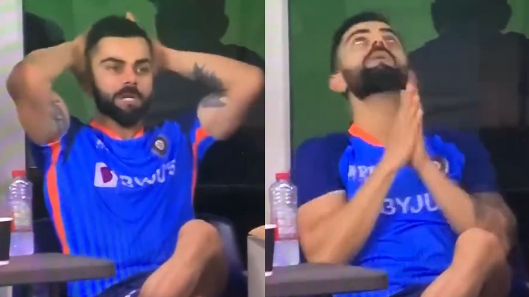 Asia Cup 2022: WATCH- “Bach Gaye,” mouths Virat Kohli and prays after Ravindra Jadeja survives LBW appeal