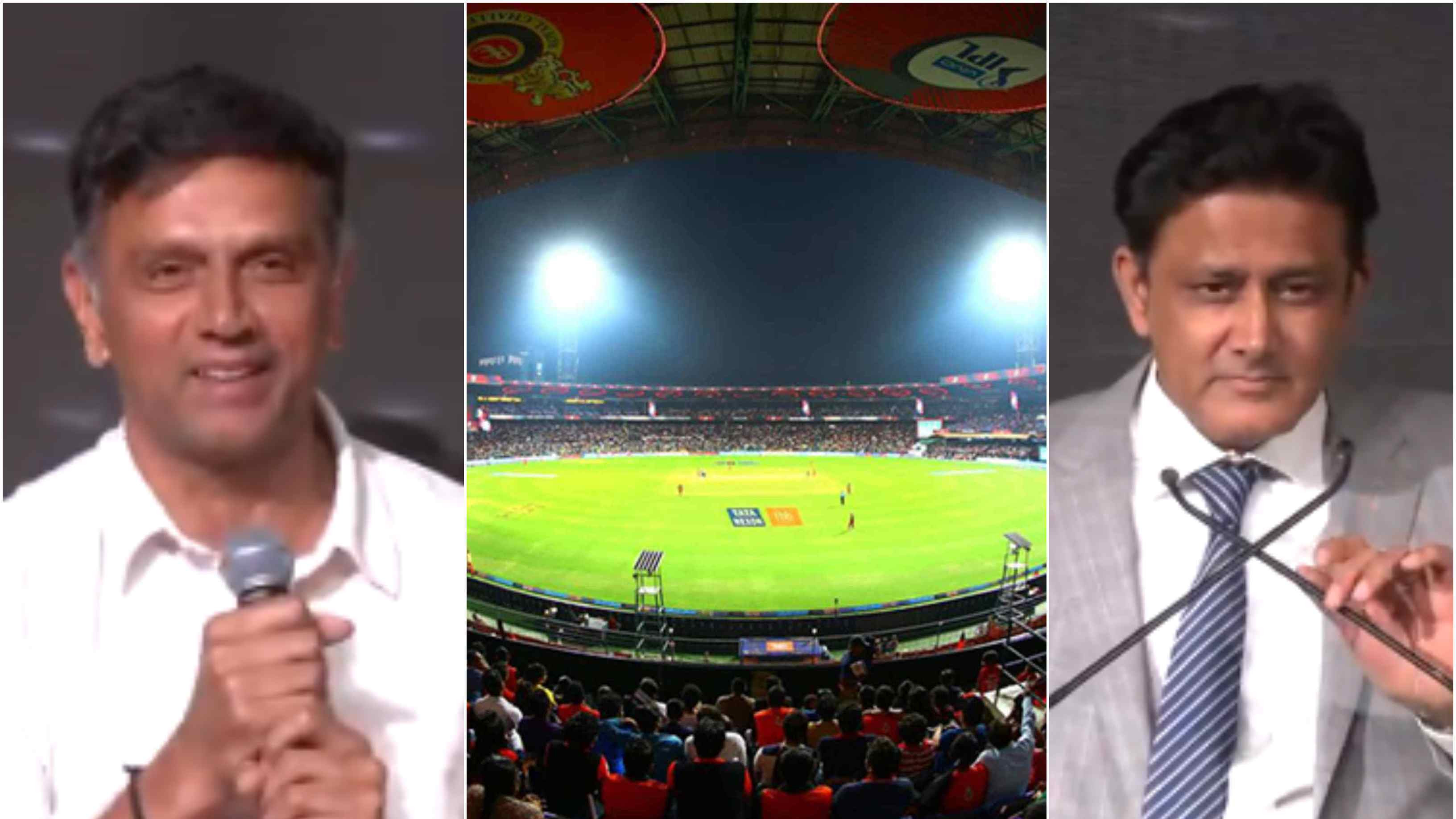 WATCH: “Spent more time here than in our houses,” Dravid on KSCA honoring him and Kumble with stands at Chinnaswamy Stadium