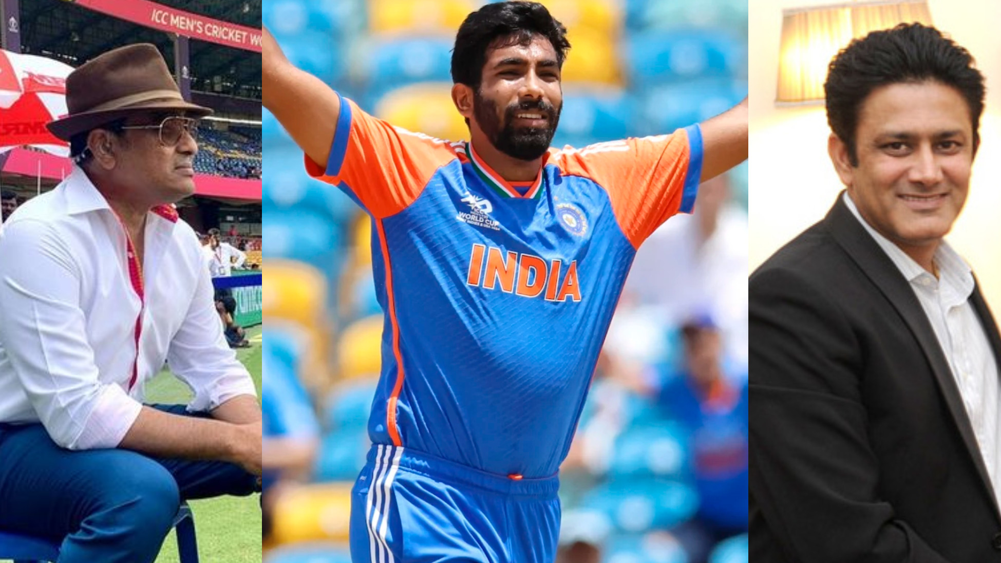 T20 World Cup 2024: “Big margin between Jasprit Bumrah and rest”- Sanjay Manjrekar and Anil Kumble hail India pacer