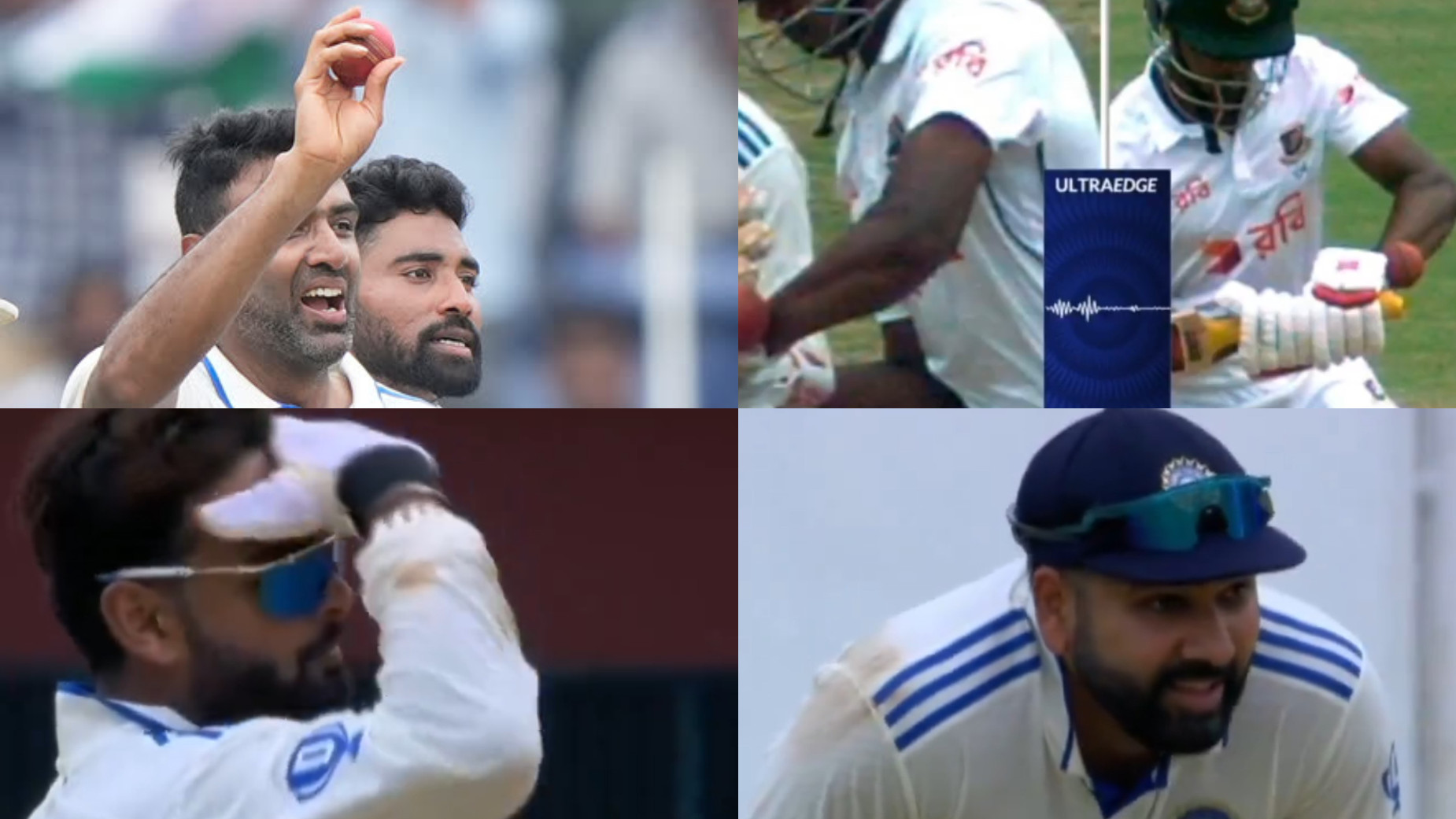 IND v BAN 2024: WATCH- “Out tha..Dekh toh lo replay”- Rishabh Pant tells Rohit Sharma after Ashwin is robbed of 7th wicket