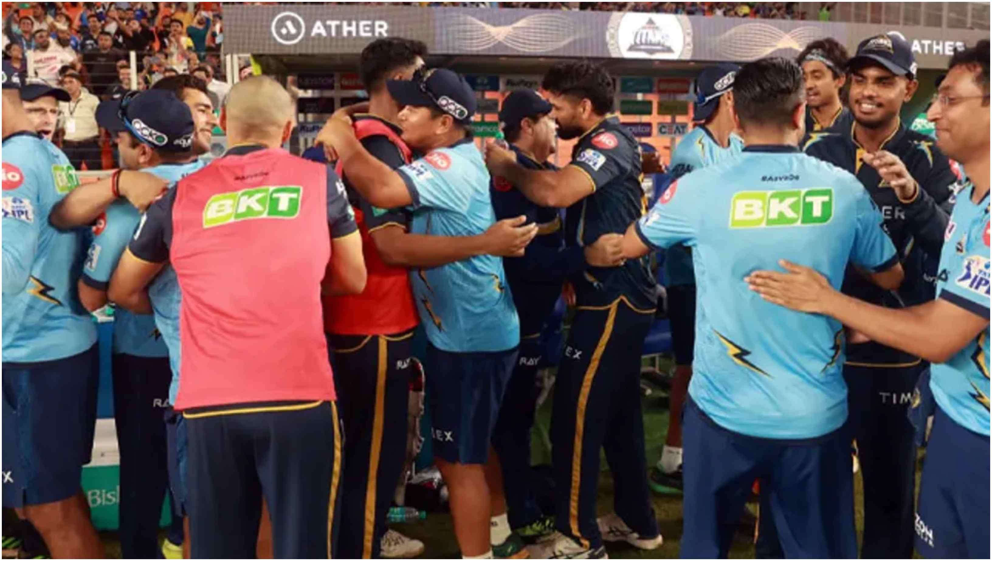 Gujarat Titans dugout | BCCI-IPL