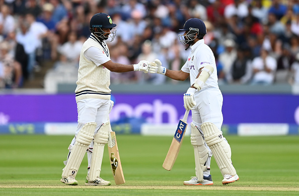 Cheteshwar Pujara and Ajinkya Rahane added 100 runs at Lord's | Getty Images