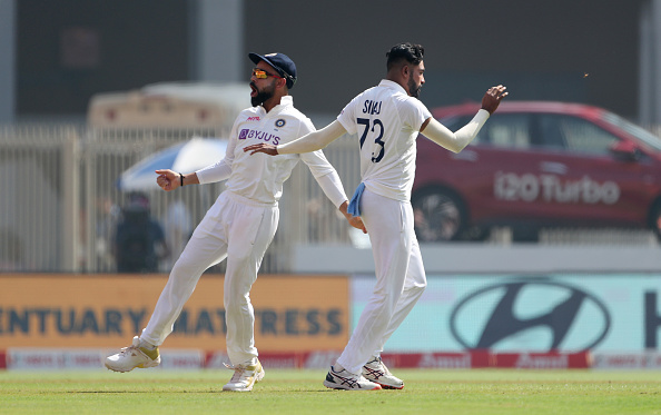 Mohammed Siraj and Virat Kohli | Getty