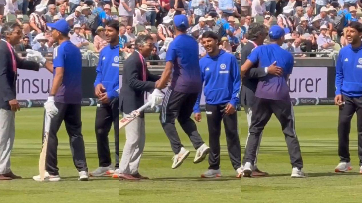 ENG v IND 2025: WATCH- Kumar Sangakkara meets RR boys Yashasvi Jaiswal and Dhruv Jurel; Jaiswal reacts excitedly