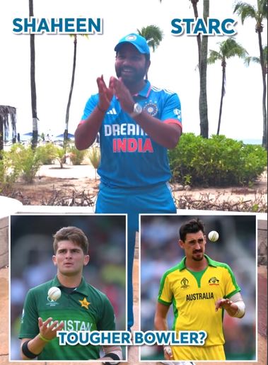 Rohit Sharma was asked to choose between Shaheen and Starc as the toughest | ICC