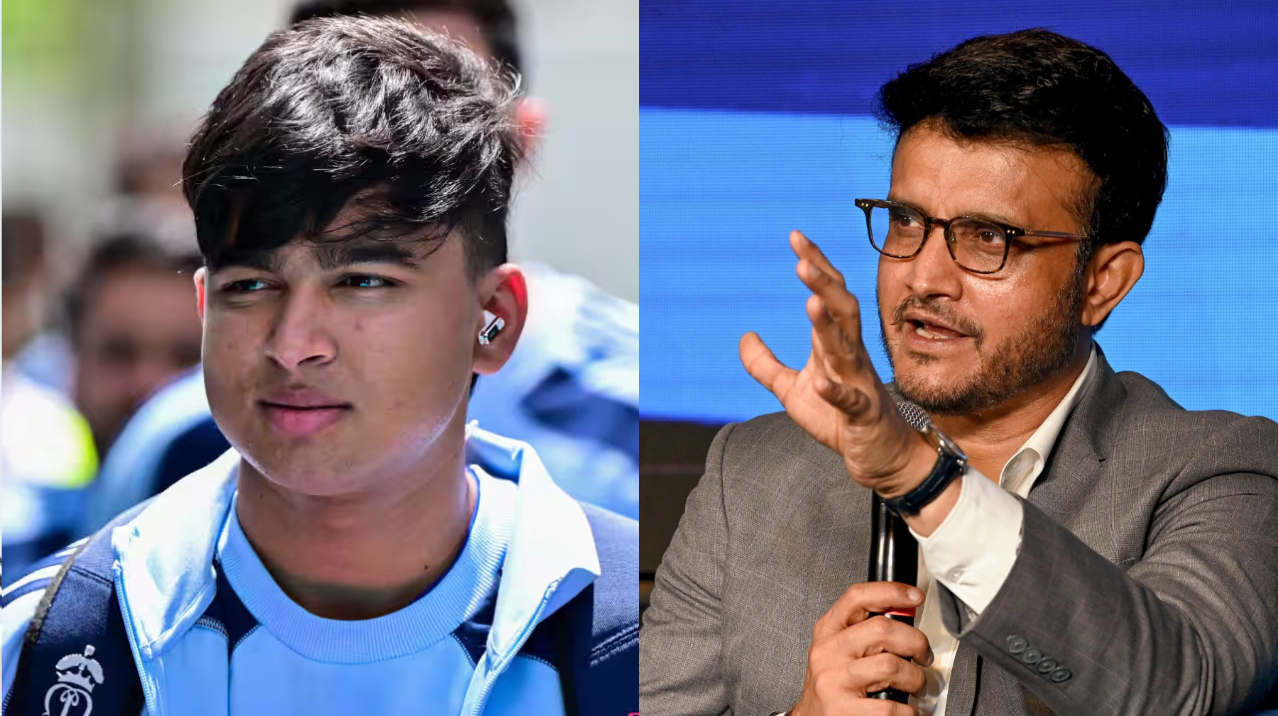 Vaibhav Sooryavanshi and Sourav Ganguly | X