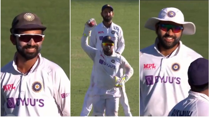 AUS v IND 2020-21: WATCH - Rishabh Pant leaves his teammates laughing with an excited appeal for caught behind