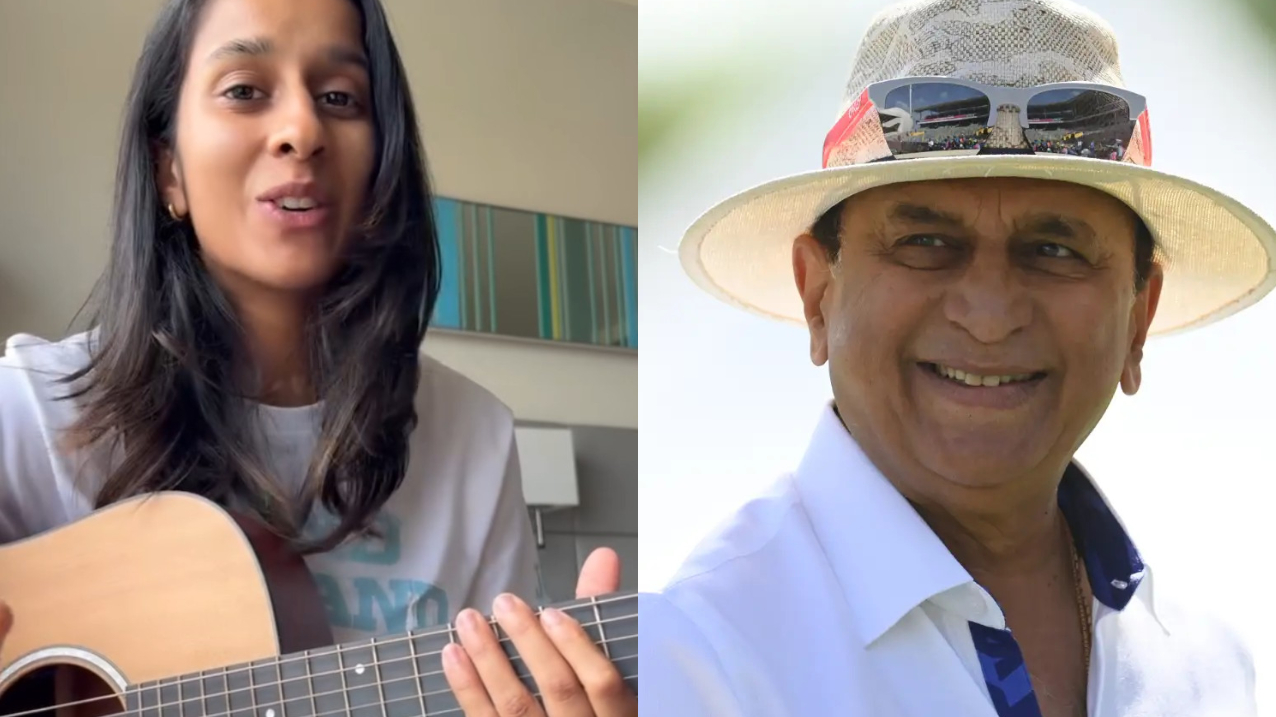 Jemimah Rodrigues and Sunil Gavaskar | X
