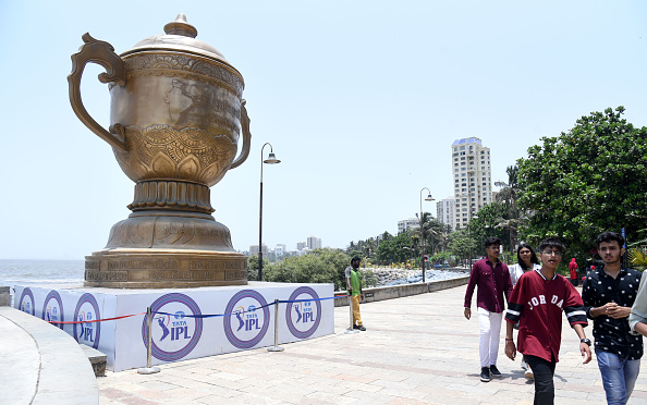 IPL trophy installed in Mumbai | Getty