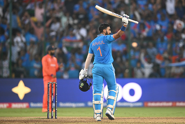 KL Rahul slammed the fastest World Cup hundred by an Indian. | Getty