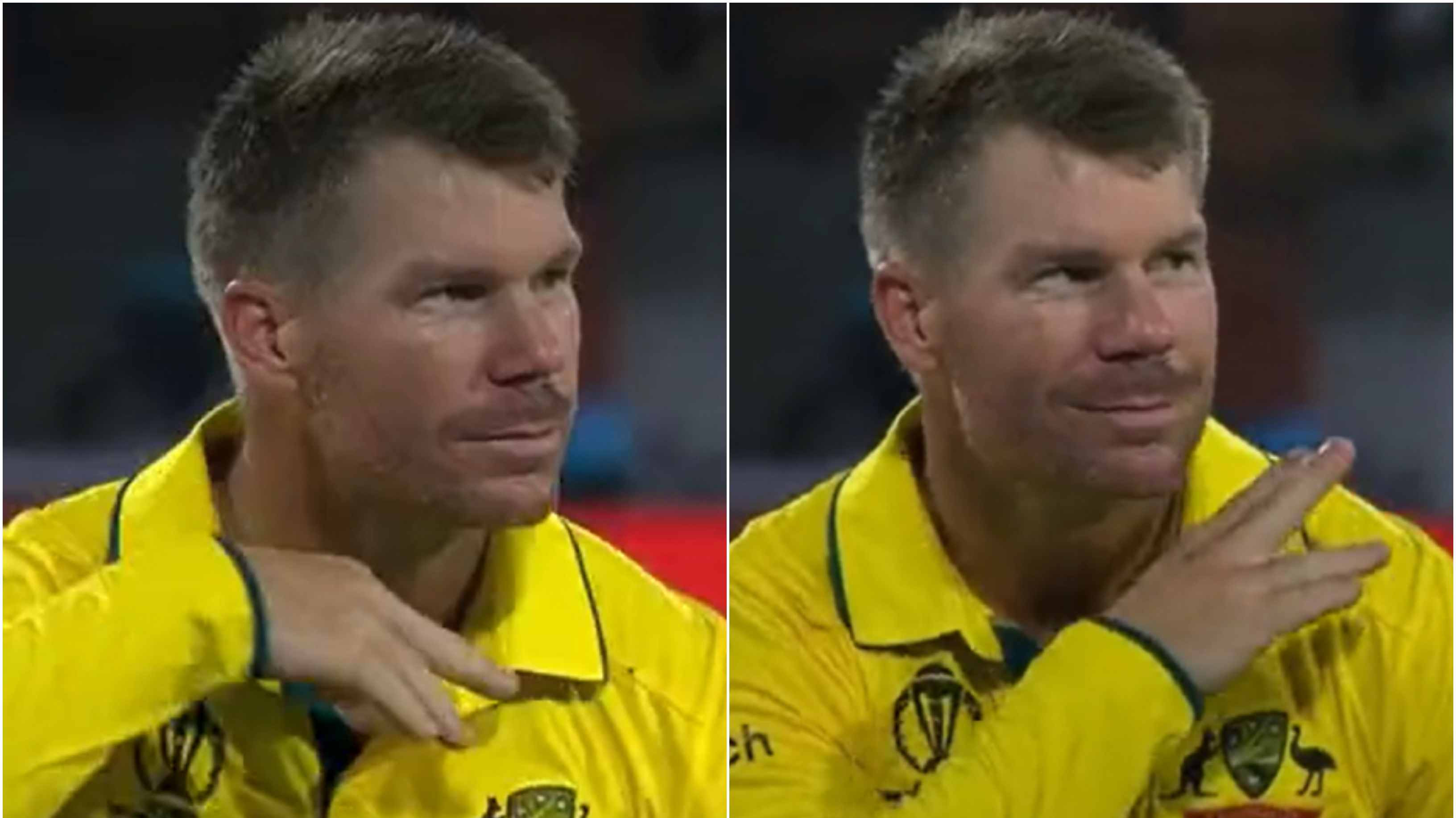 CWC 2023: WATCH – David Warner celebrates Abdullah Shafique’s wicket with ‘Thaggedhe Le’ gesture from Pushpa movie