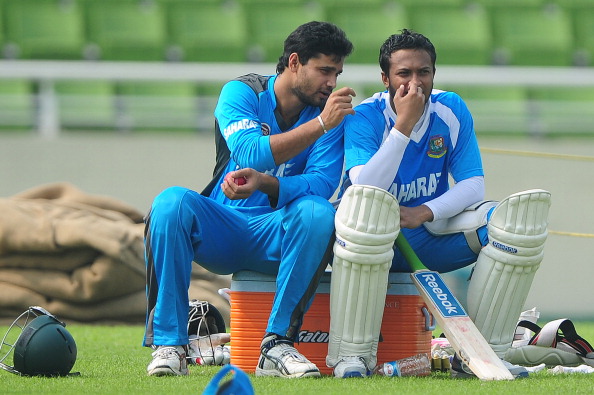 Mashrafe Mortaza and Shakib Al Hasan | Getty