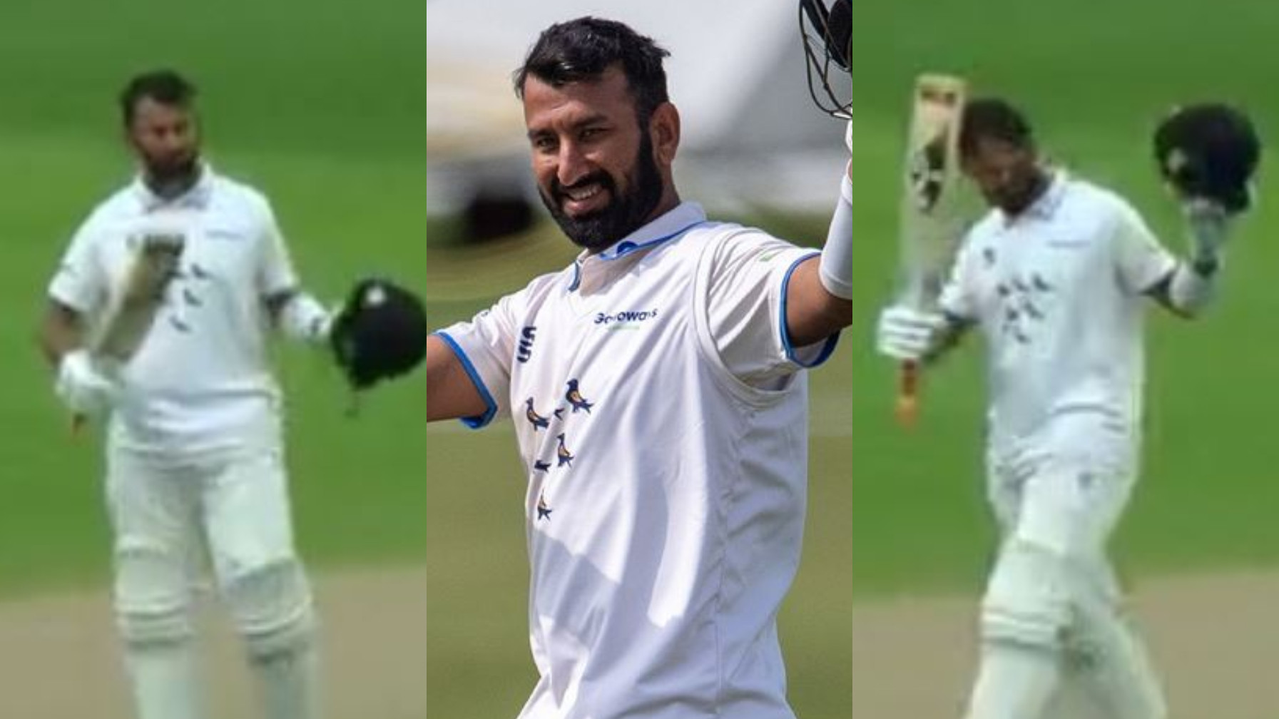WATCH- Cheteshwar Pujara's exemplary form continues; follows double ton with a century for Sussex
