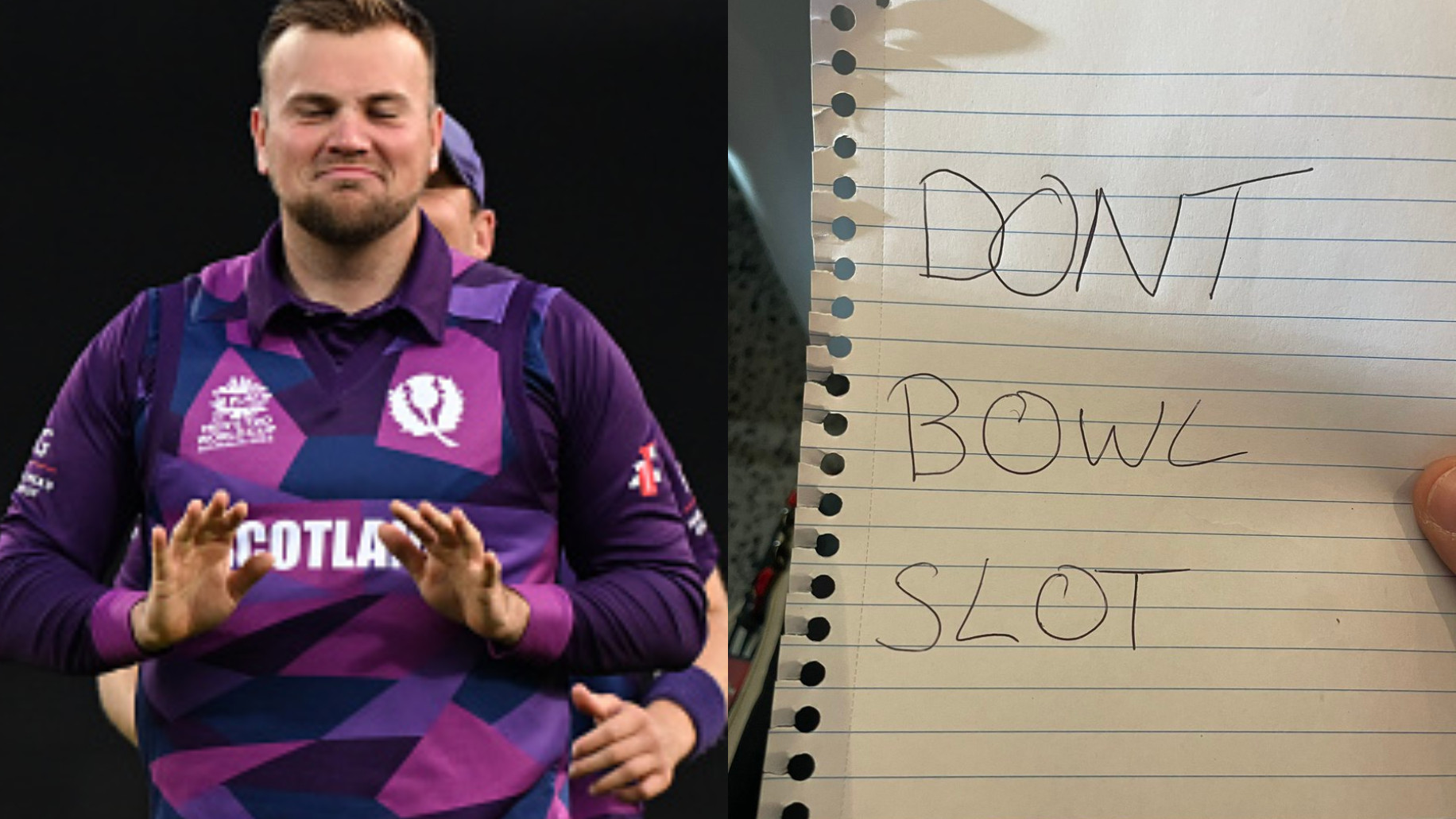 T20 World Cup 2022: ‘Don’t bowl slot’- Scotland’s Mark Watt’s note to himself goes viral after their win over West Indies