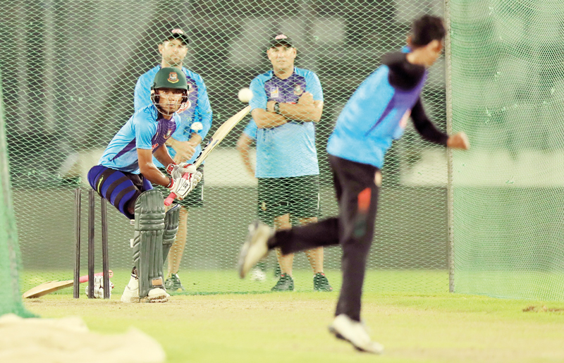 Bangladesh team during net session in Delhi | Dhaka Tribune 