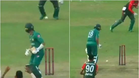 BAN v PAK 2021: WATCH- Shoaib Malik’s bizarre and funny run out in 1st T20I