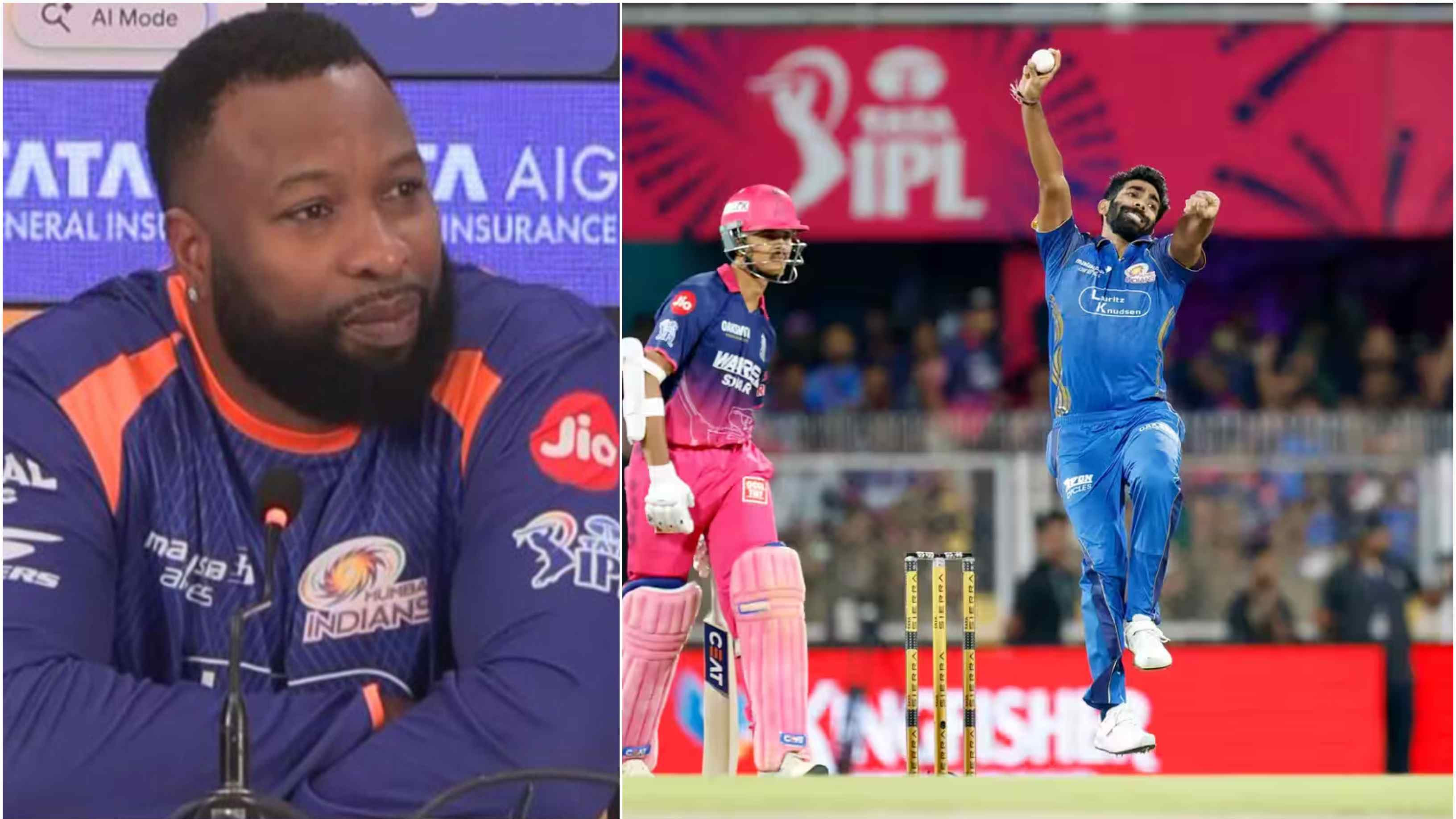 IPL 2026: “We're not looking too much into…,” MI batting coach Pollard dismisses concerns over Bumrah's wicketless streak