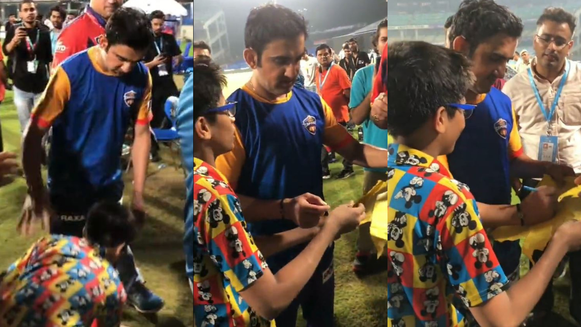 LLC T20 2022: WATCH- Gautam Gambhir makes a young fan’s day by giving him an autograph