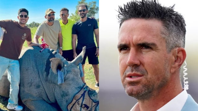 SA v IND 2023-24: Kevin Pietersen reacts to viral photo of Gill, Dravid and India support staff with a Rhino