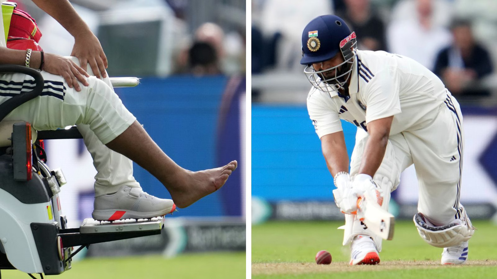 Rishabh Pant suffered a broken toe | Getty