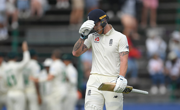 Ben Stokes after his dismissal at Wanderers | Getty Images