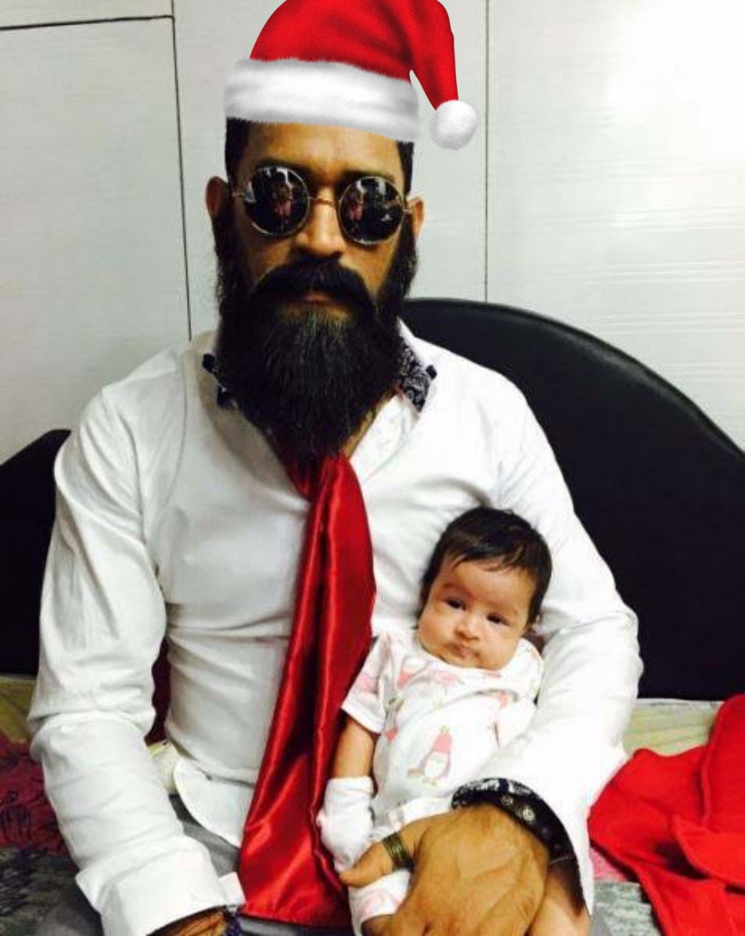 MS Dhoni with Ziva (File Pic)
