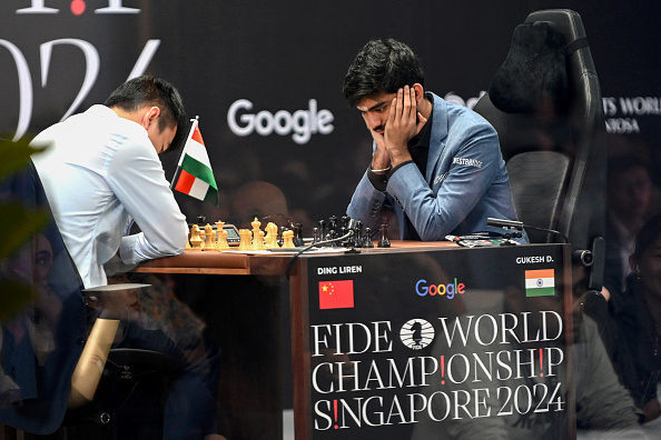 D Gukesh defeated Ding Liren of China to become chess world champion | Getty