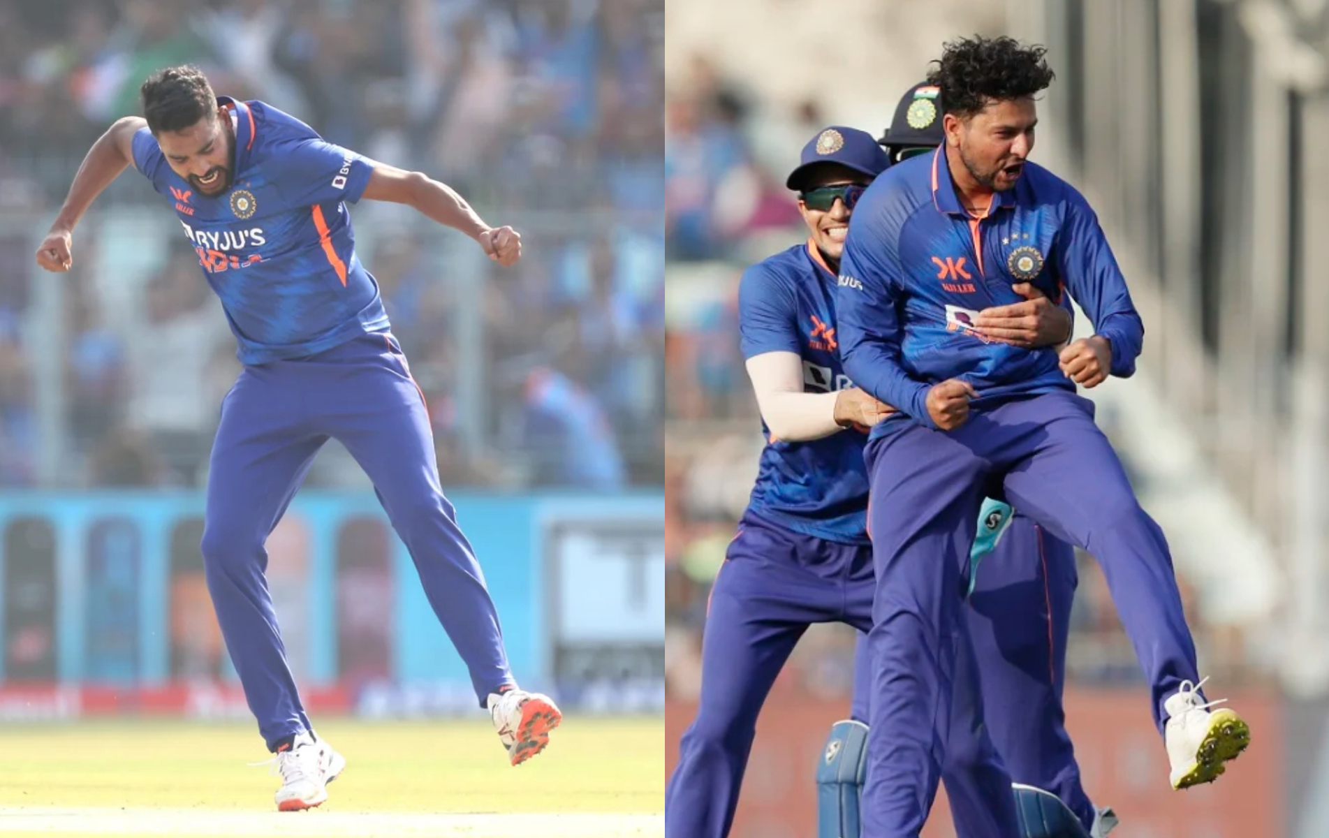Mohammed Siraj and Kuldeep Yadav picked three wickets each | BCCI