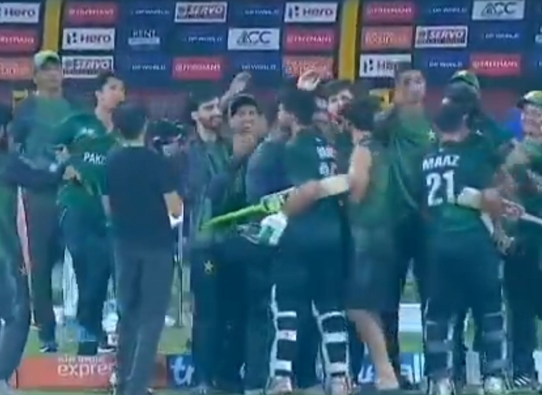 Pak Shaheens celebrate their big win over India A | X