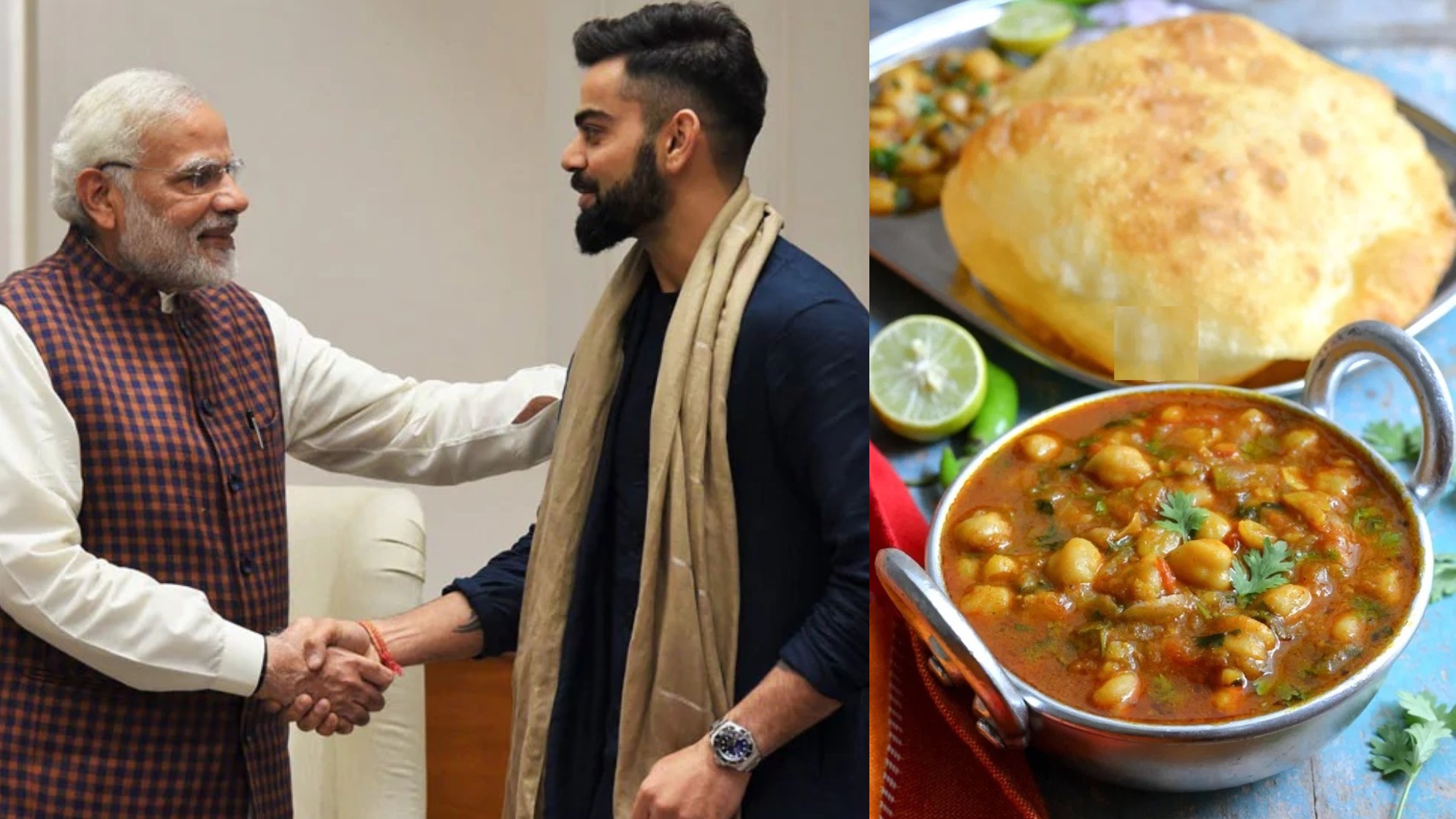 PM Modi asks Virat Kohli if Chole Bhature business in Delhi is suffering because of him