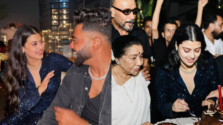 Zanai Bhosle and Mohammed Siraj during her 23rd birthday bash | Instagram