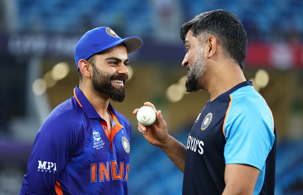 MS Dhoni and Virat Kohli worked together during T20 World Cup 2021 | Getty Images