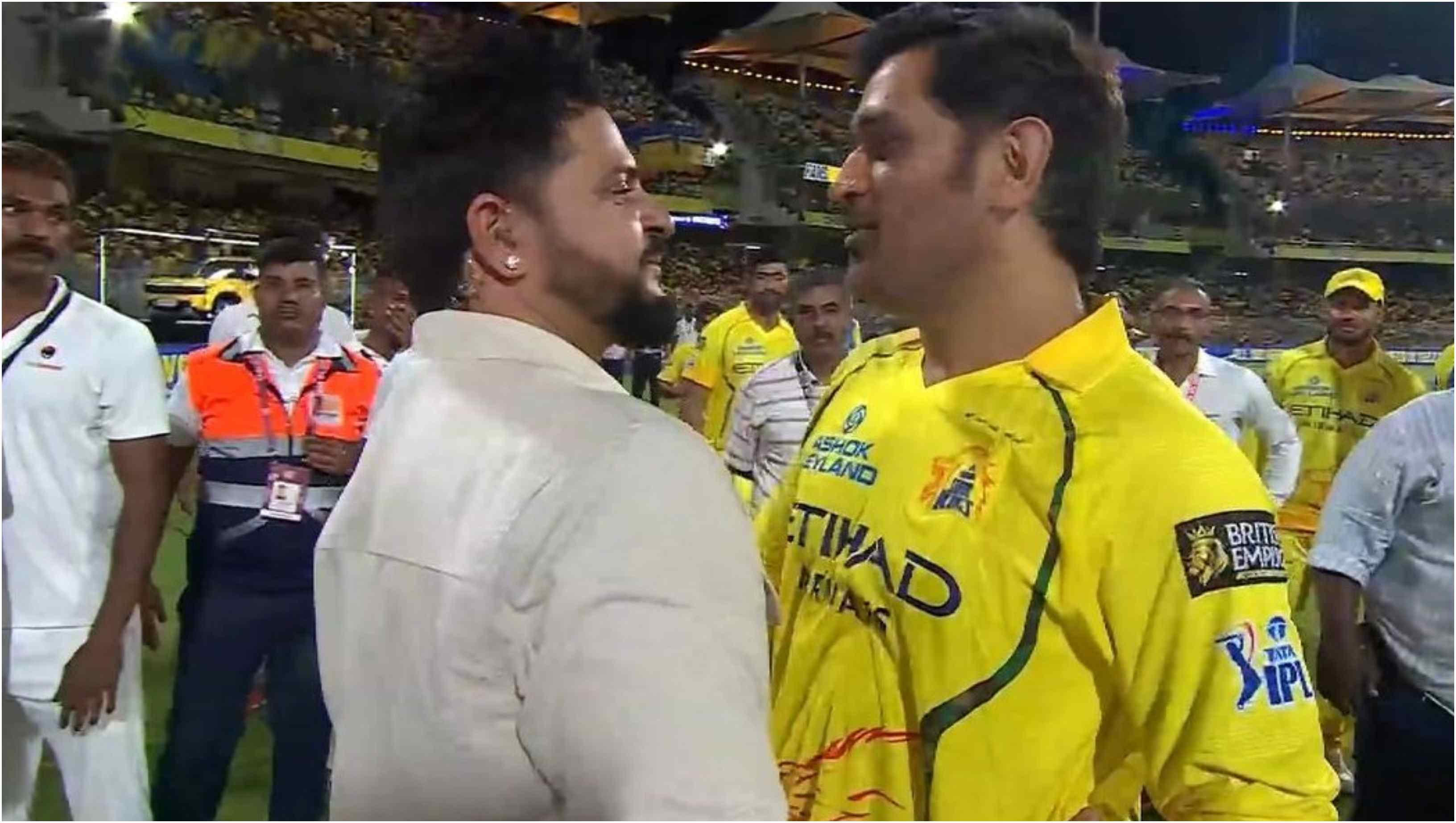 Suresh Raina and MS Dhoni | X